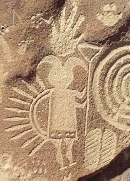 Pre-historic petroglyph representation of a Na...