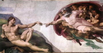 Michelangelo's The Creation of Adam (1512) is the most famous Fresco in the Sistine Chapel